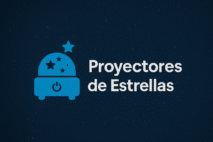 Logotipo proyectores de estrellas